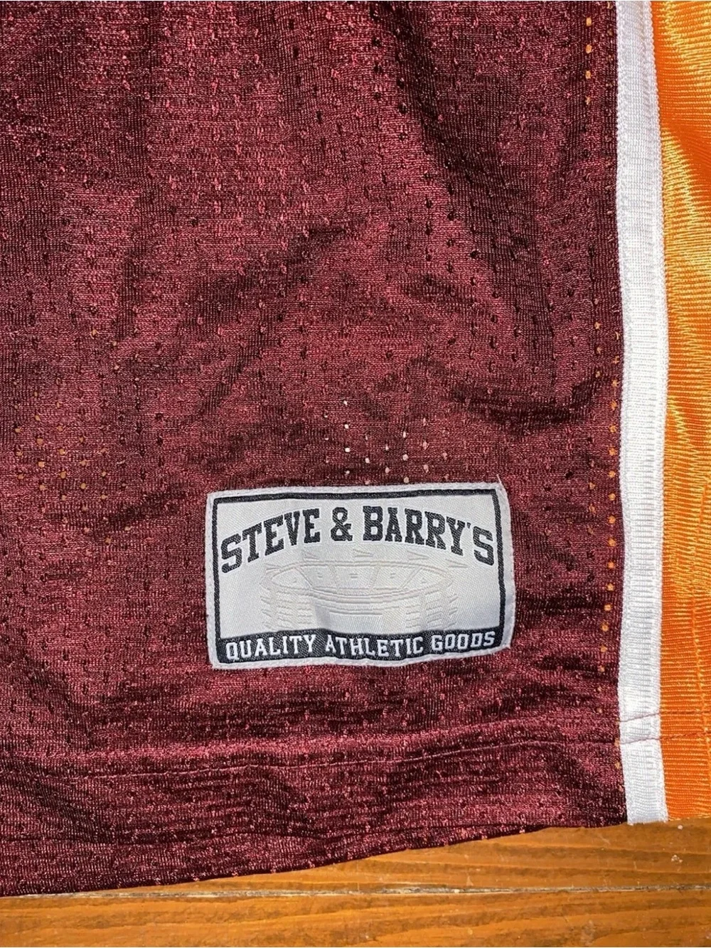 Vintage Virginia Tech Hokies Jersey Mens XL Maroon Steve & Barry's Football NCAA